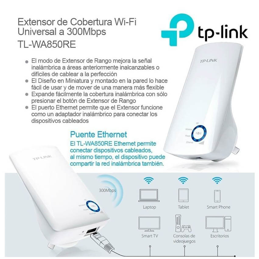 extensor wifi con entrada ethernet